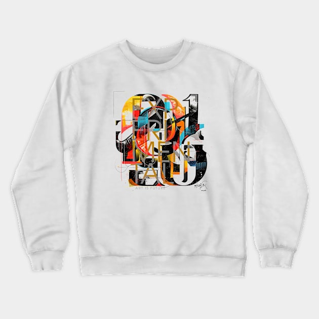 Experimental Crewneck Sweatshirt by bulografik